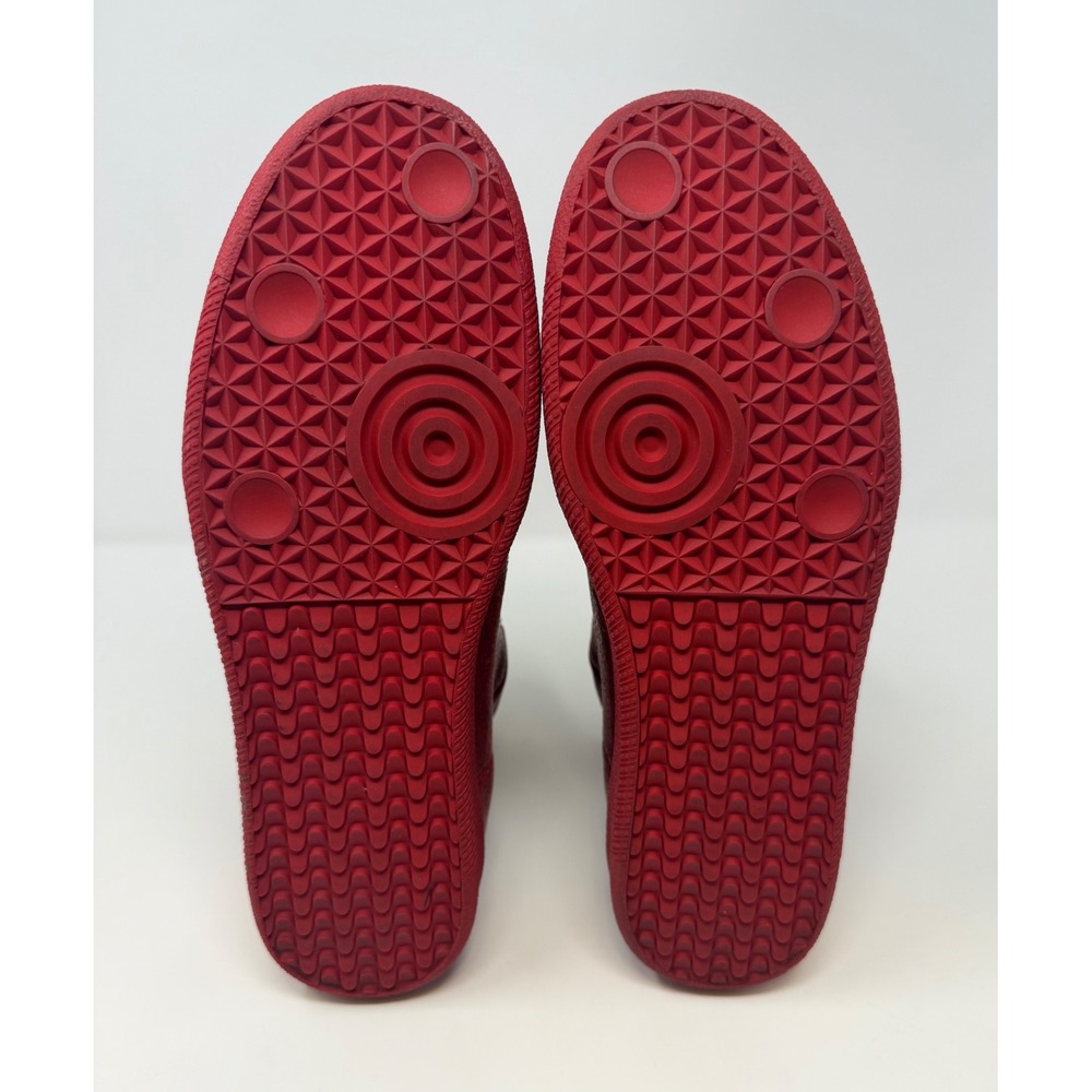 Maison Margiela Future High Sneaker Pebbled Red Leather Size 10 US 43 EU - Picture 6 of 10